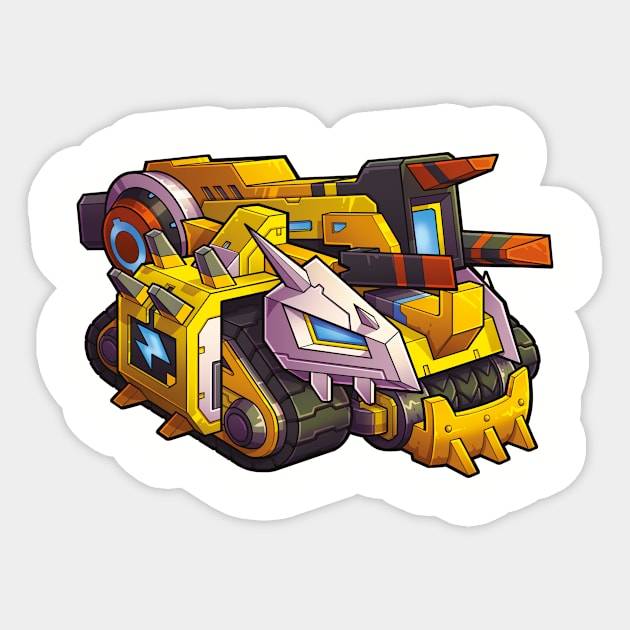 Micro Bots - Sparky Sticker by Prometheus Game Labs